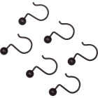 Zenna Home Bronze Aluminum Shower Curtain Ball Hook (12-Count) Image 4