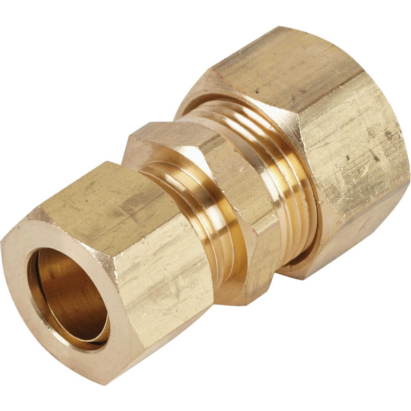 Do it 5/8 In. OD X 1/2 In. OD Brass Compression Reducing Union Image 1