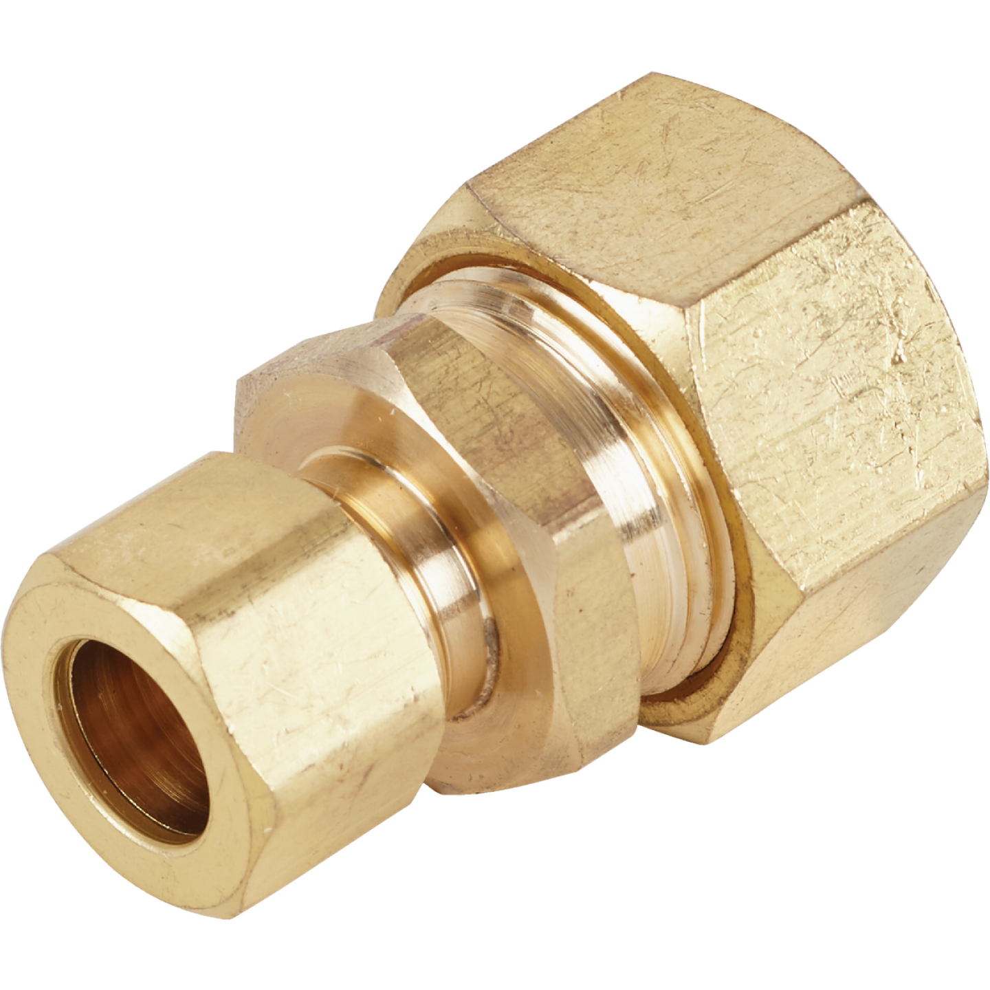 Do it 5/8 In. OD x 3/8 In. OD Brass Compression Reducing Union Image 1