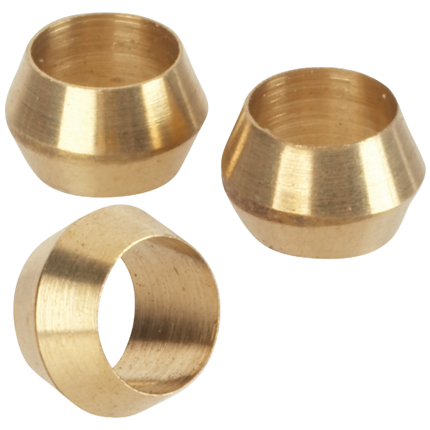 Do it 1/4 In. Brass Compression Sleeve (3-Pack) Image 1