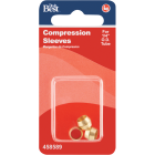 Do it 1/4 In. Brass Compression Sleeve (3-Pack) Image 2
