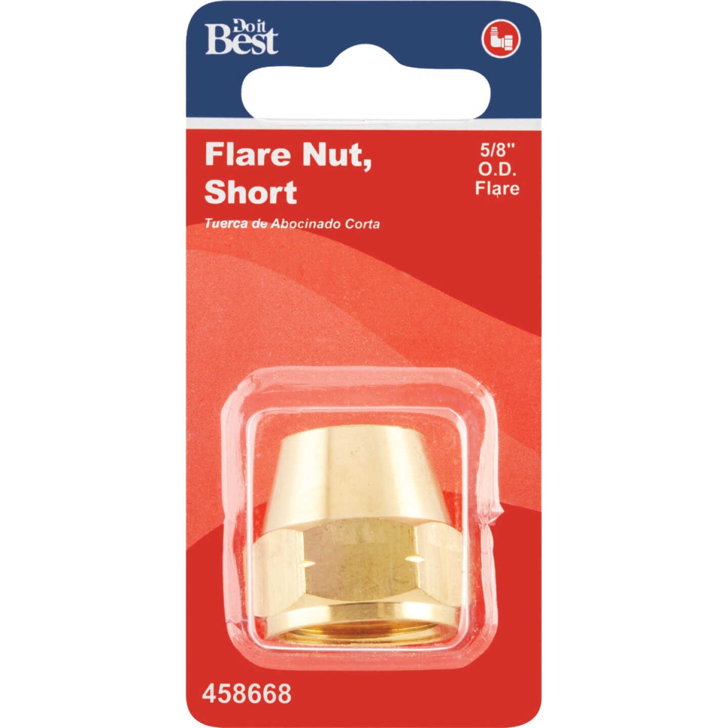 Do it 5/8 In. Brass Low Lead Short Flare Nut Image 2