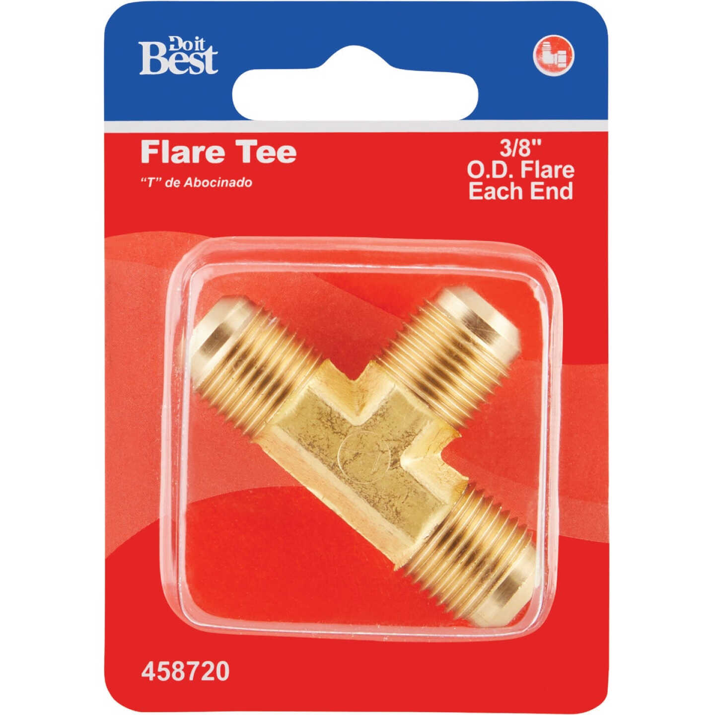 Do it 3/8 In. Flare Brass Tee Image 2