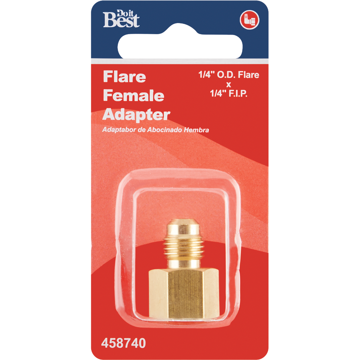 Do it 1/4 In. x 1/4 In. Brass Female Flare Adapter Image 2