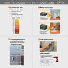 Cadet Com-Pak 2000W 240V Wall Heater with Thermostat, White Image 3