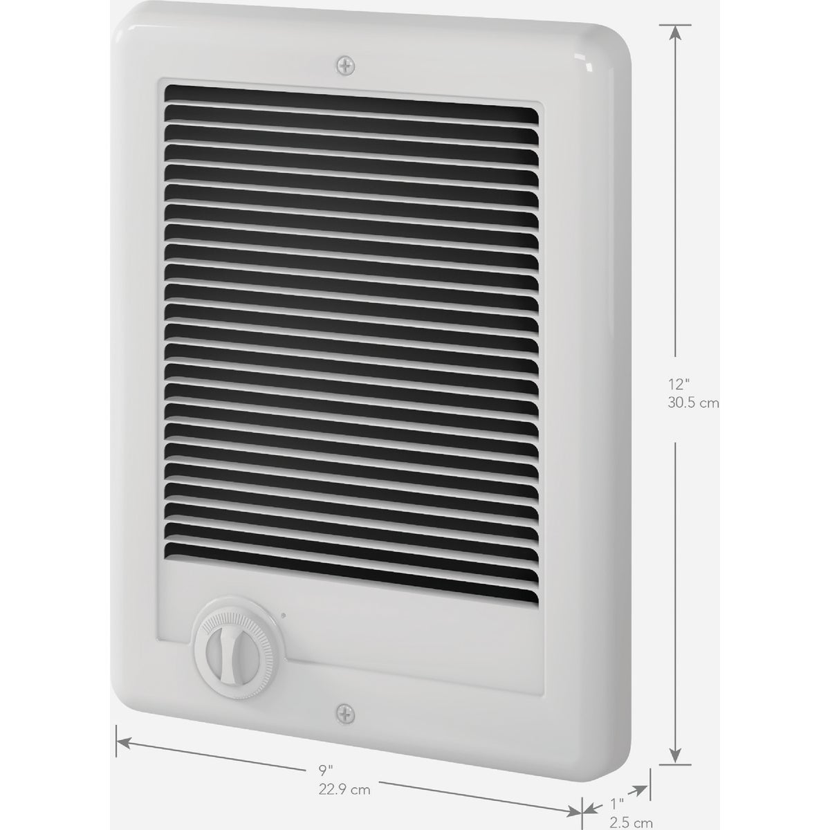 Cadet Com-Pak 2000W 240V Wall Heater with Thermostat, White Image 4