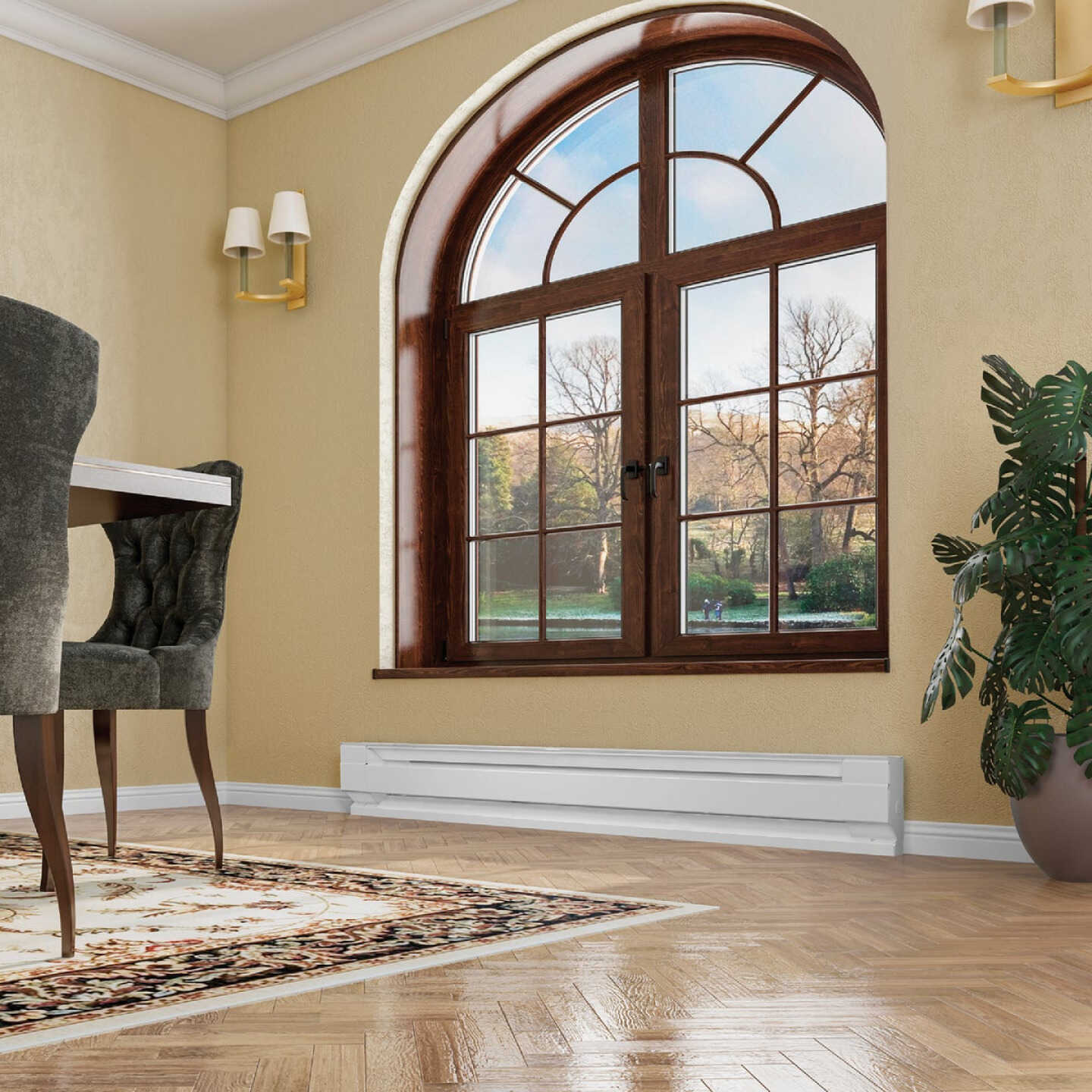 Cadet F Series 6 Ft. 1500W 240V Electric Baseboard Heater, White Image 2