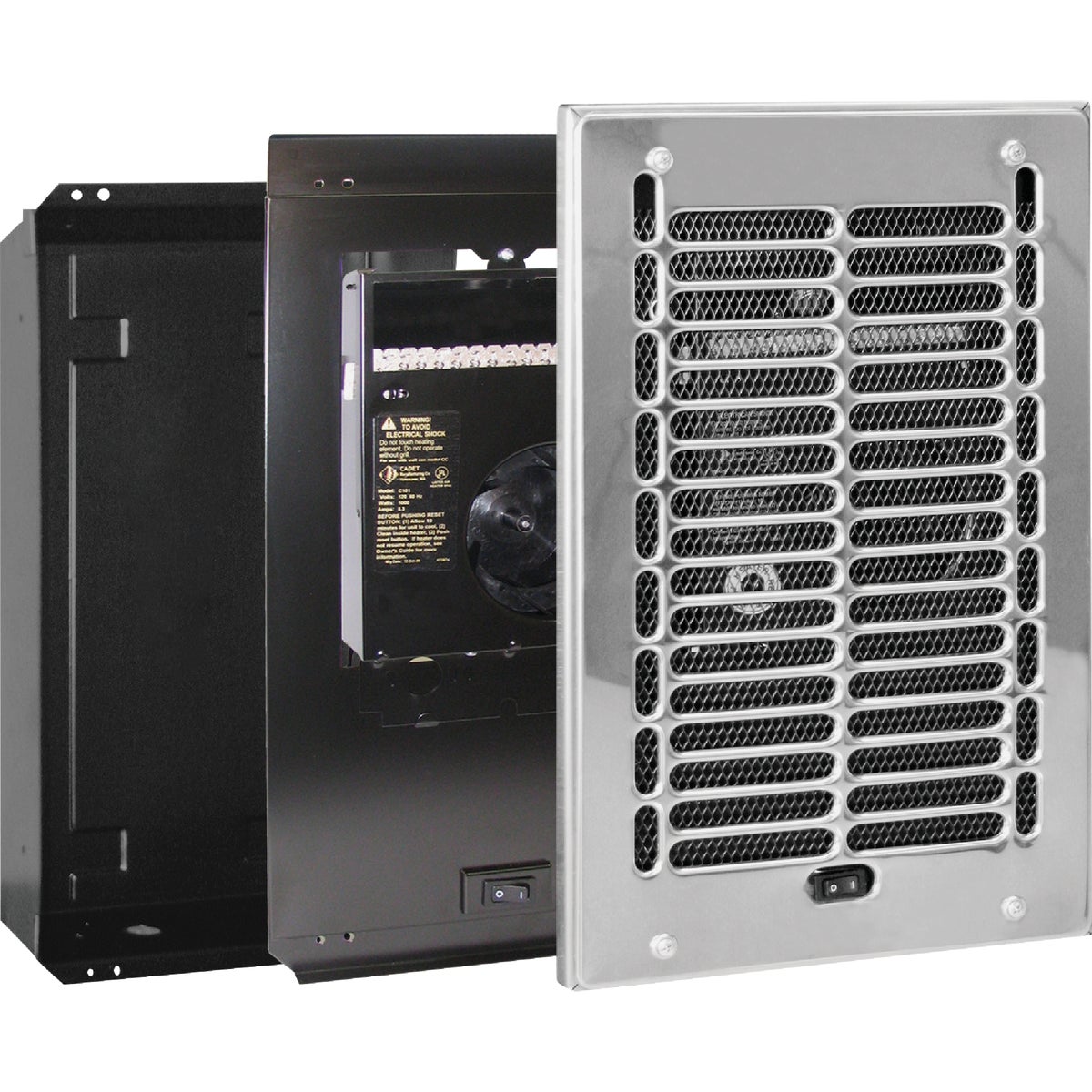 Cadet RBF 1000W 120V Electric Fan-Forced Bathroom Heater Assembly Image 4