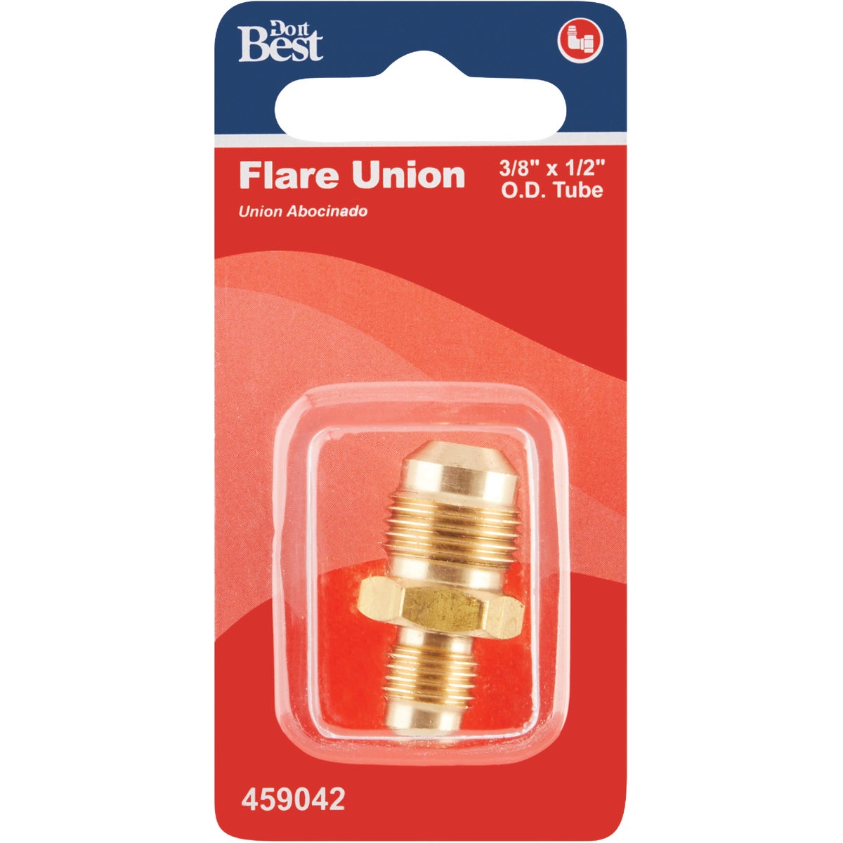 Do it 3/8 In. X 1/4 In. Brass Low Lead Reducing Flare Union Image 2