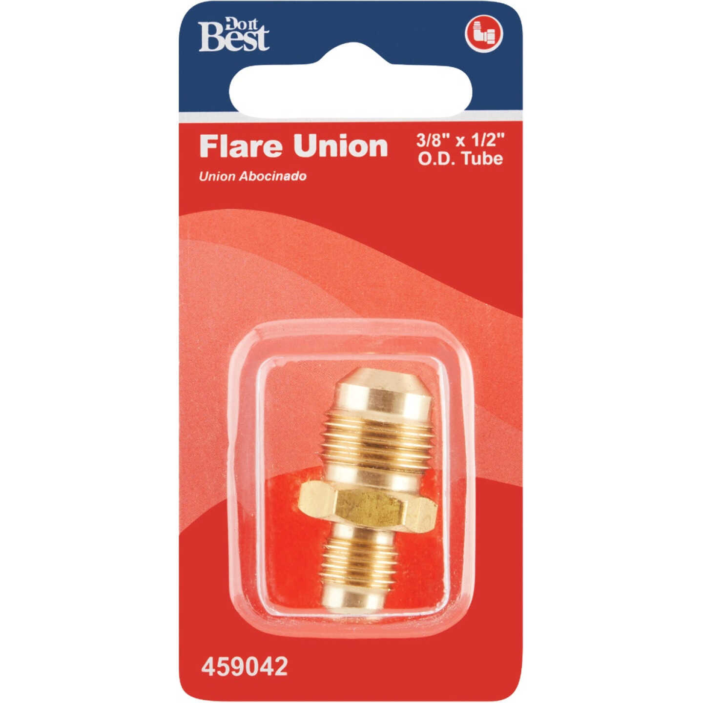 Do it 3/8 In. X 1/4 In. Brass Low Lead Reducing Flare Union Image 2