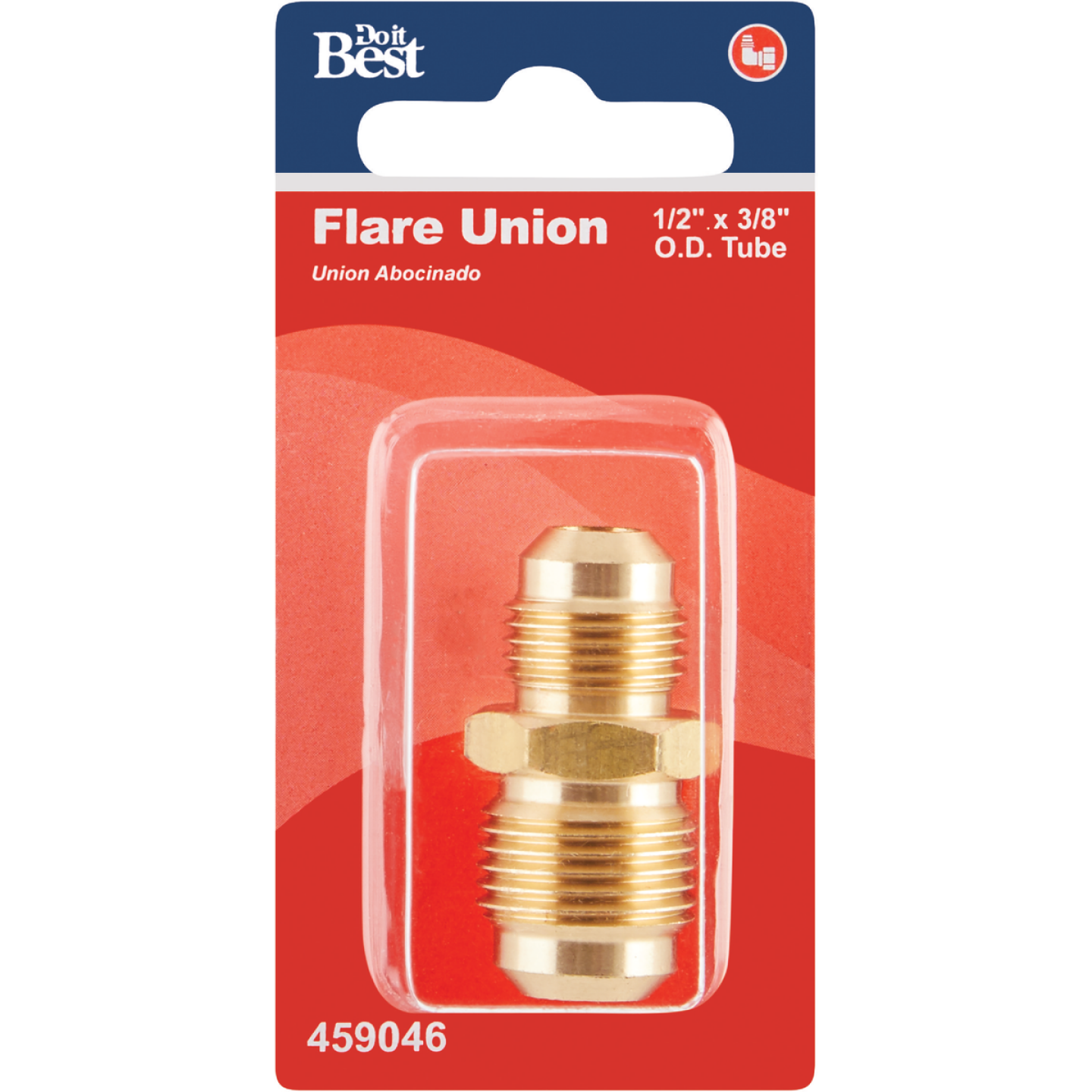 Do it 1/2 In. X 3/8 In. Brass Low Lead Reducing Flare Union Image 2