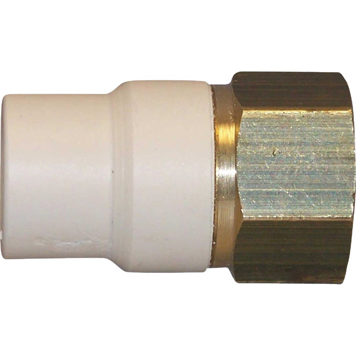 Charlotte Pipe 3/4 In. Slip x Brass FIP CPVC Transition Adapter Image 1