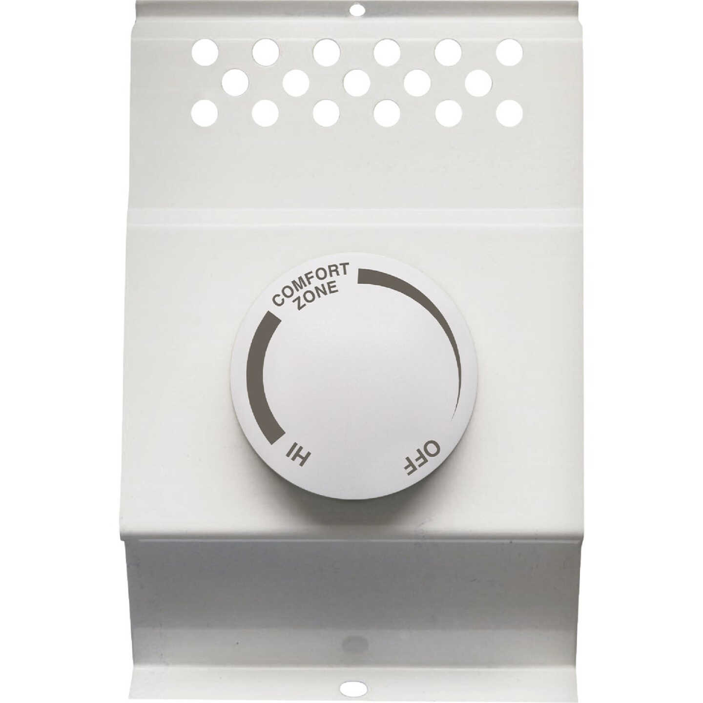 Cadet BTF Built-In Double Pole Thermostat for Electric Baseboard Heaters, White Image 1