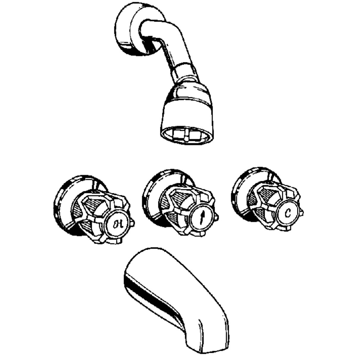 3-H TUB & SHOWER VALVE