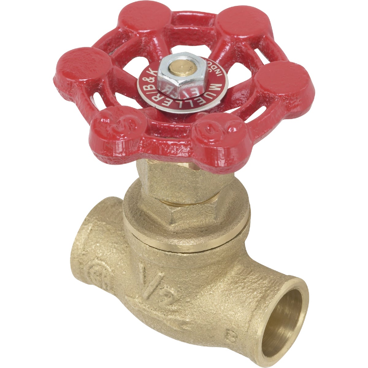 ProLine 1/2 In. SWT x 1/2 In. SWT Brass Stop Valve