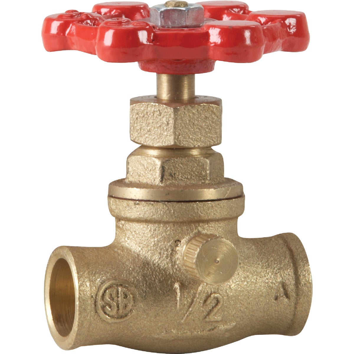 ProLine 1/2 In. SWT x 1/2 In. SWT Brass Stop and Waste Valve