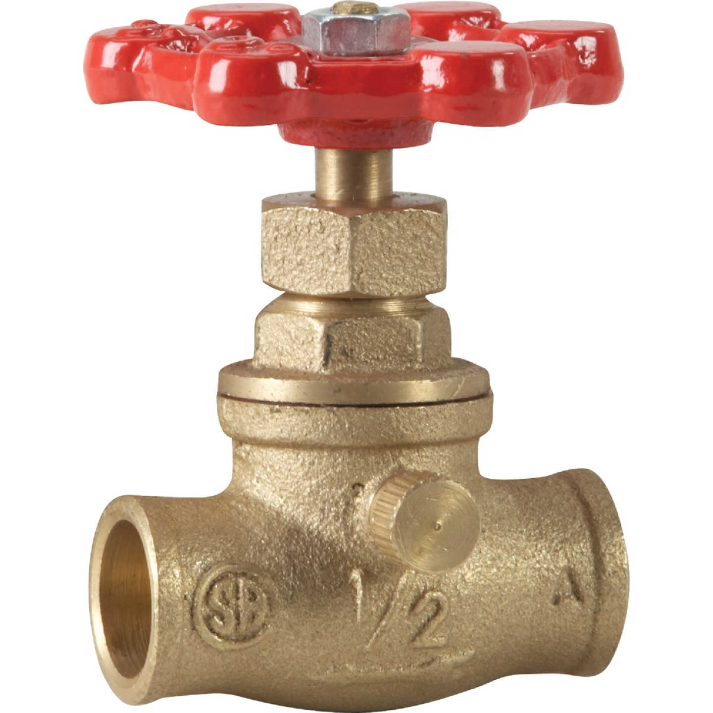 ProLine 1/2 In. SWT x 1/2 In. SWT Brass Stop and Waste Valve Image 1