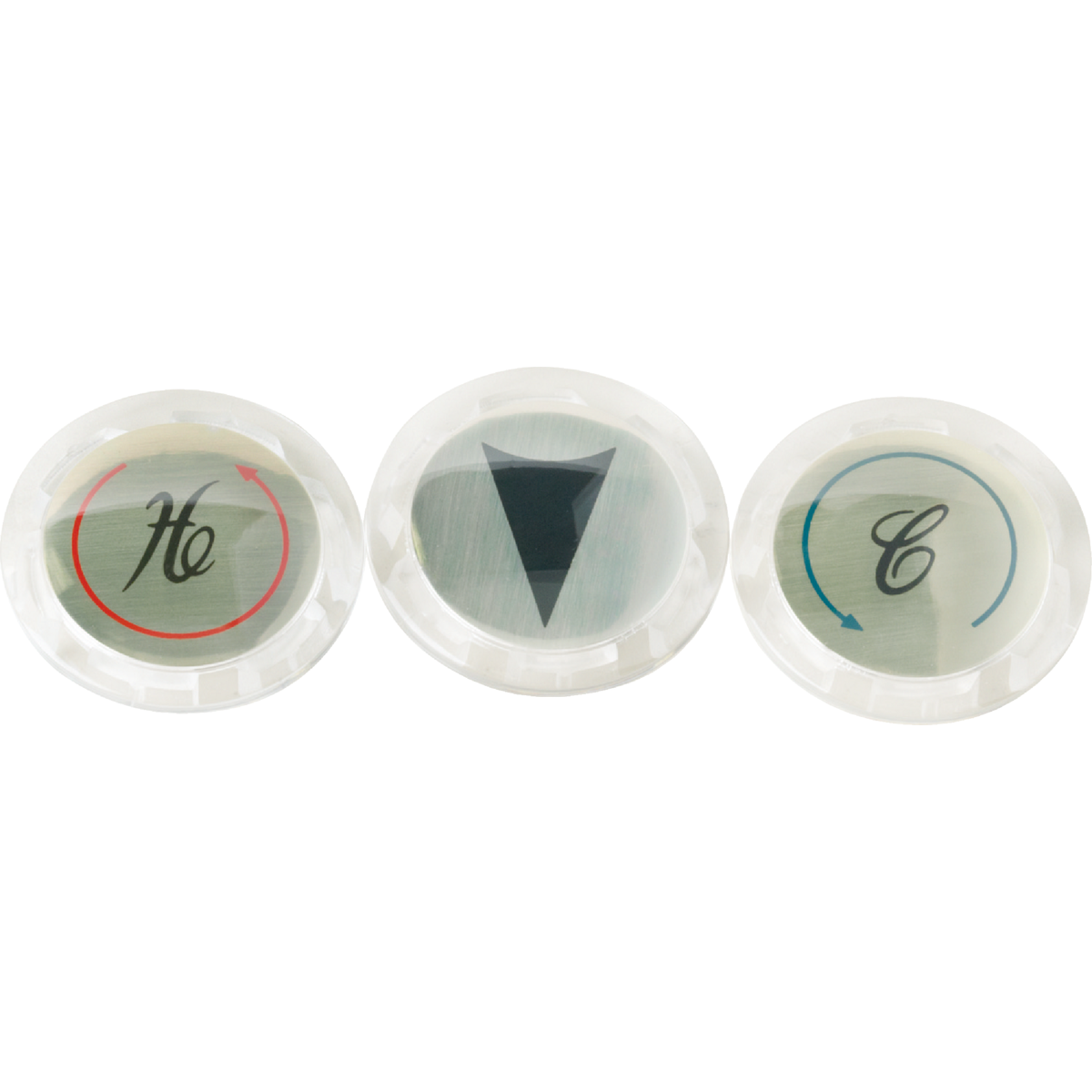 Home Impressions Acrylic Faucet Index Replacement Handle Button Image 1