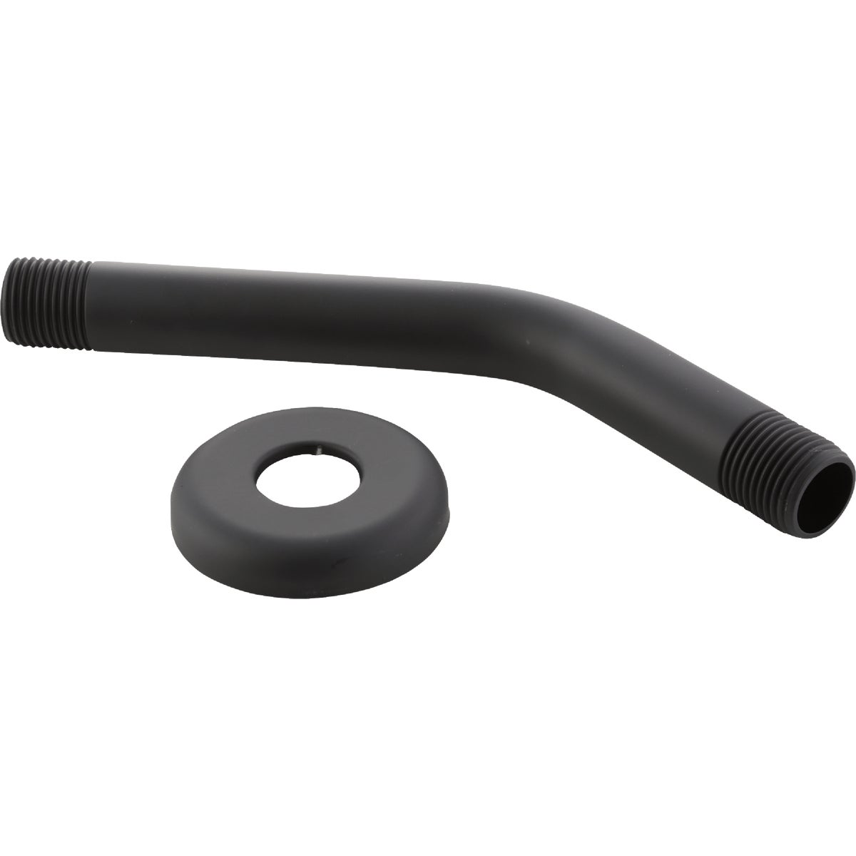 Danco 8 In. Matte Black Shower Arm with Flange