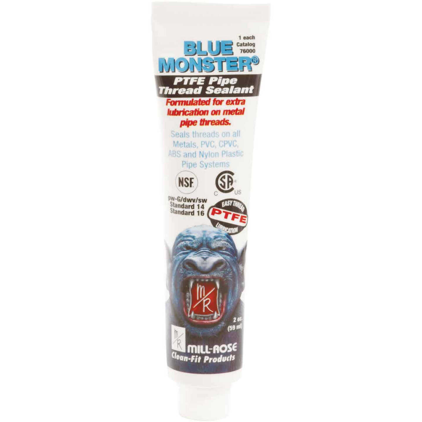 BLUE MONSTER 2 Oz. White Industrial Grade PTFE Thread Sealant Image 1