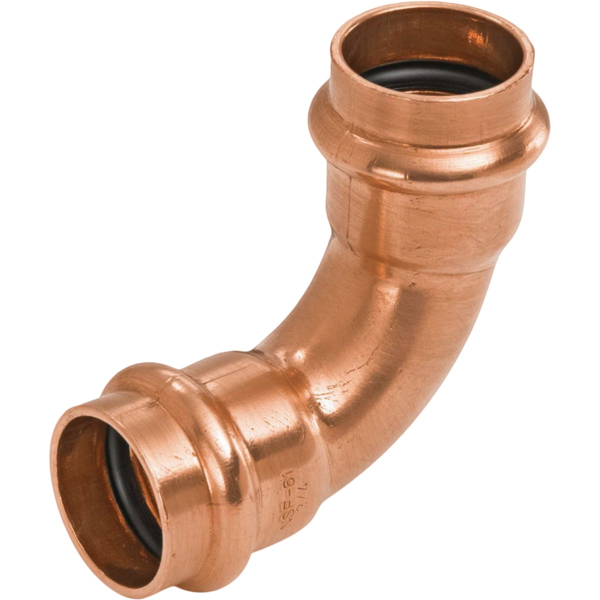 NIBCO 1/2 In. 90 Deg. Press Copper Elbow  (1/4 Bend) (10-Pack) Image 1