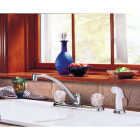 Delta Classic Series 2-Handle Knob Kitchen Faucet with Side Spray, Chrome Image 2