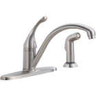 Delta 1-Handle Lever Kitchen Faucet with Side Spray, Stainless Image 1
