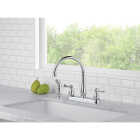 Delta Windemere 2-Handle Lever Kitchen Faucet with Side Spray, Stainless Image 4