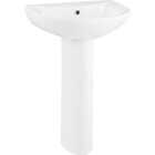 Common Goods Grove 20 In. White Pedestal Sink & Base Image 2