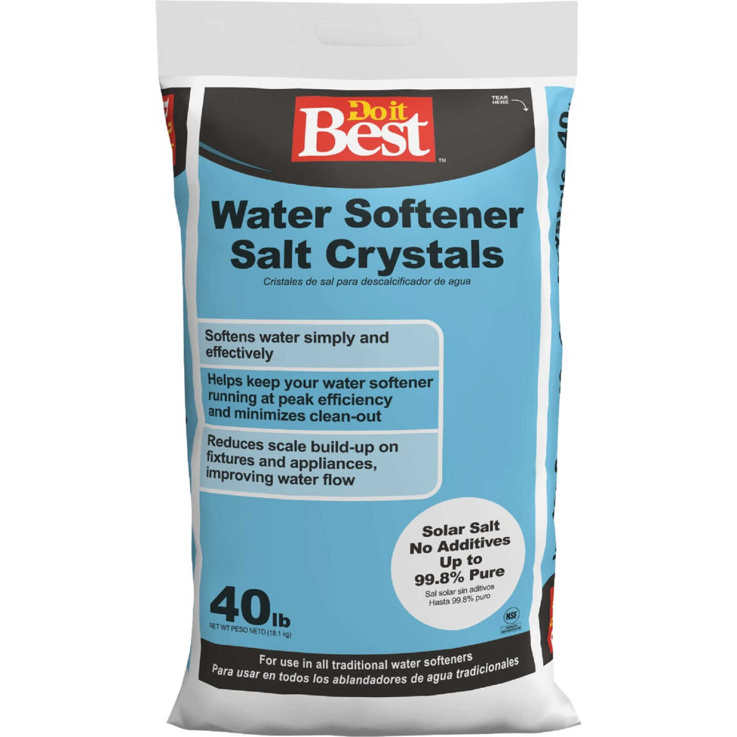 Do it Best 40 Lb. Extra-Coarse Water Softener Salt Crystals Image 1
