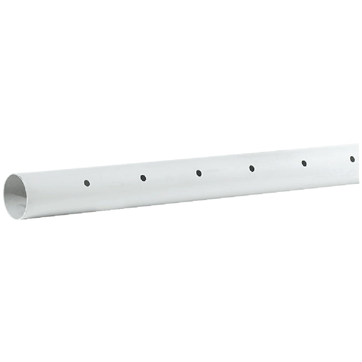 Charlotte Pipe 3 In. x 10 Ft. Perforated PVC Drain and Sewer Pipe, Belled End (2-Row) Image 2