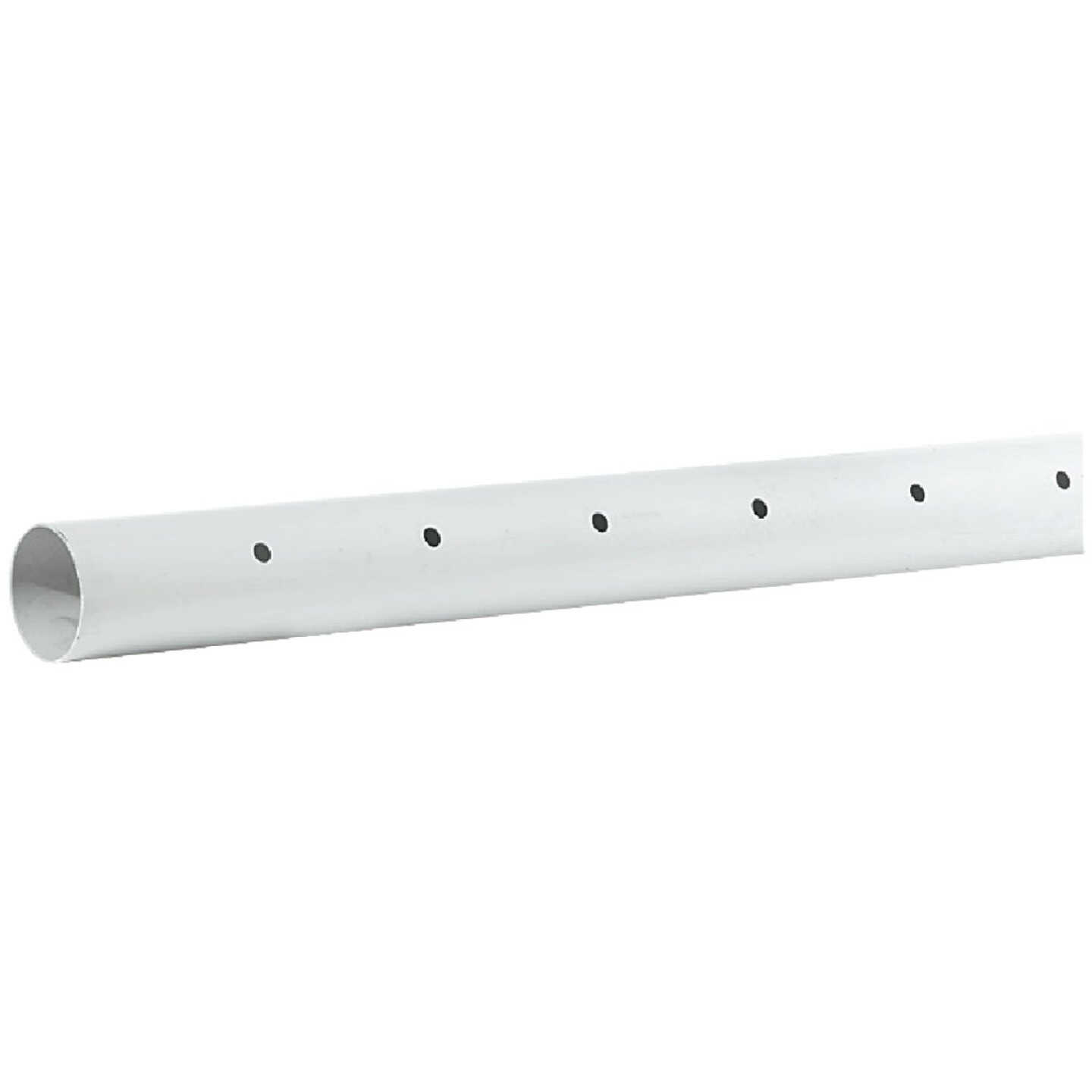 Charlotte Pipe 3 In. x 10 Ft. Perforated PVC Drain and Sewer Pipe, Belled End (2-Row) Image 2