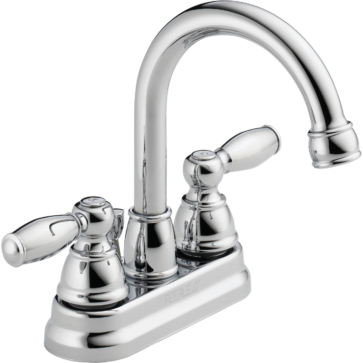 Peerless Claymore Chrome 2-Handle Lever 4 In. Centerset Bathroom Faucet with Pop-Up
