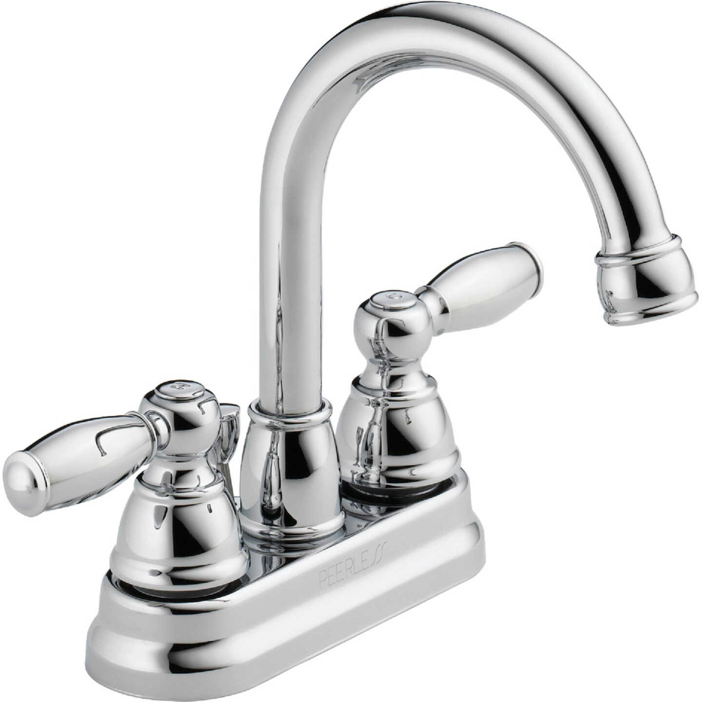 Peerless Claymore Chrome 2-Handle Lever 4 In. Centerset Bathroom Faucet with Pop-Up Image 1