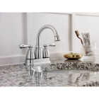 Moen Banbury 2-Handle Lever High Arc Centerset Bathroom Faucet with Push-Down, Chrome Image 2
