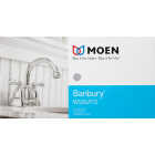 Moen Banbury 2-Handle Lever High Arc Centerset Bathroom Faucet with Push-Down, Chrome Image 3