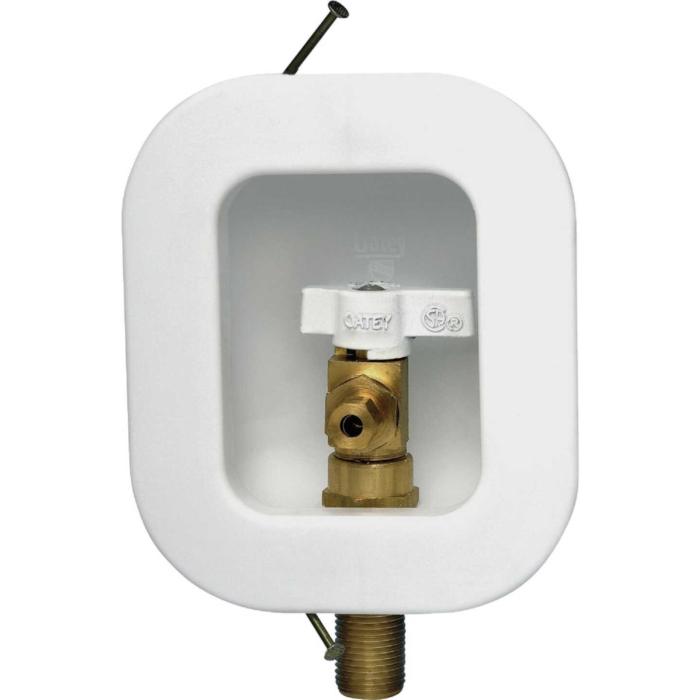 Oatey 12K Ice Maker Outlet Box with Nails Image 1