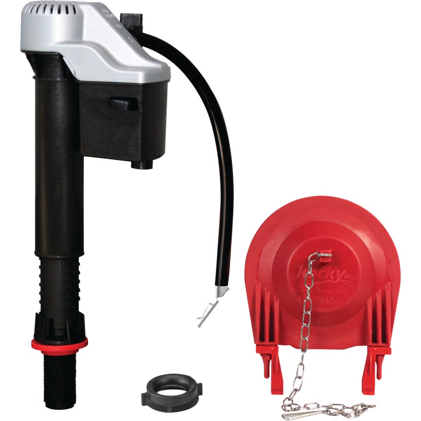 Korky QuietFILL Platinum Fill Valve and 3 In. Flapper Kit Image 1