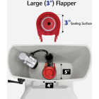 Korky QuietFILL Platinum Fill Valve and 3 In. Flapper Kit Image 2