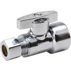 ProLine 1/2 In. FPT x 3/8 In. COMP Chrome-Plated Brass Straight Stop Image 1