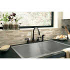 Delta Windemere 2-Handle Lever Kitchen Faucet with Side Spray, Oil-Rubbed Bronze Image 4