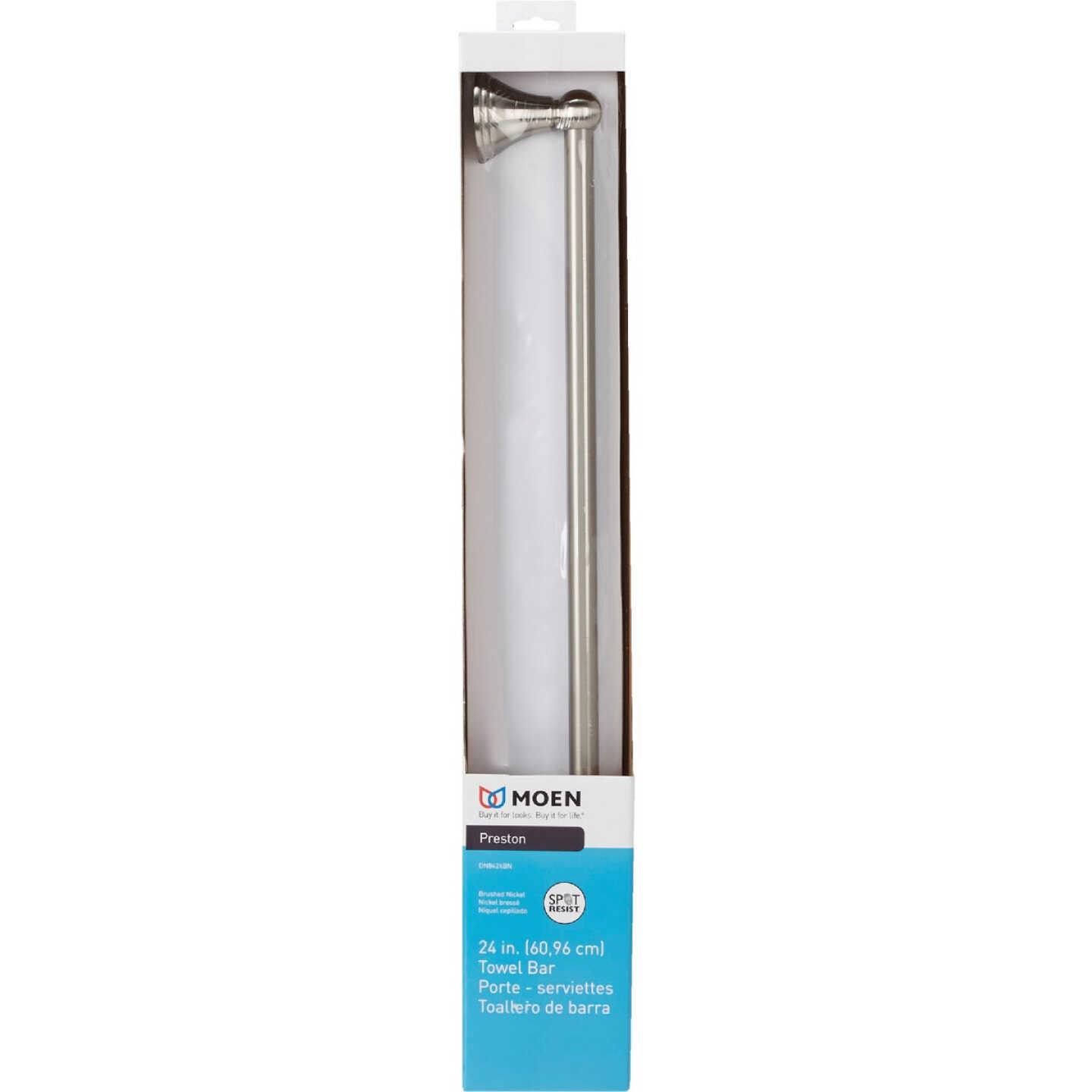 Moen Preston 24 In. Towel Bar, Brushed Nickel Image 2