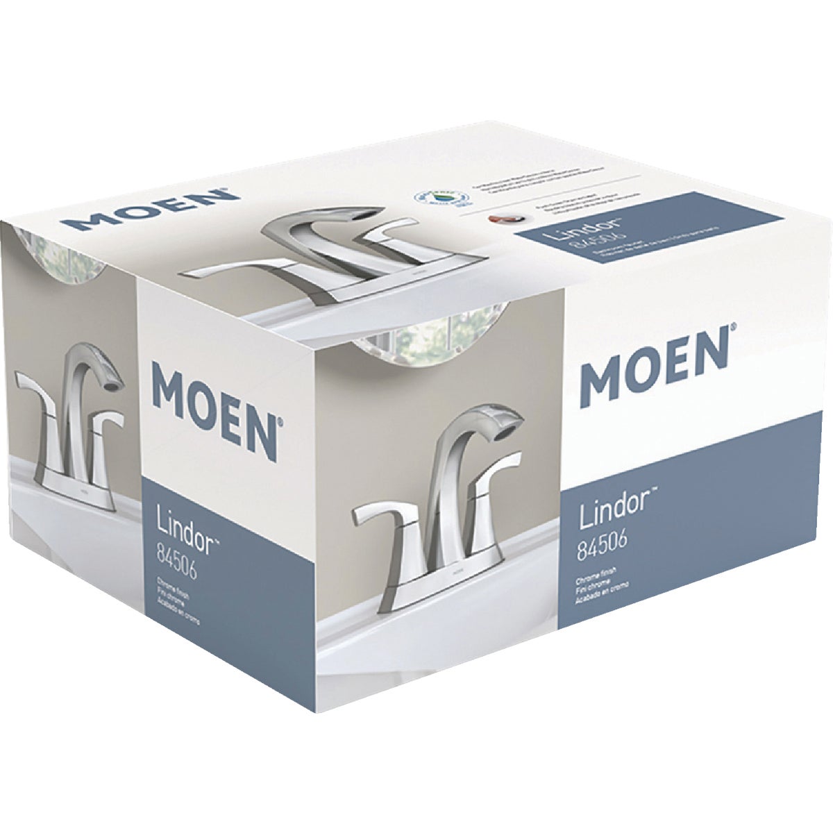 Moen Lindor 2-Handle Lever Centerset Bathroom Faucet, Chrome Image 3