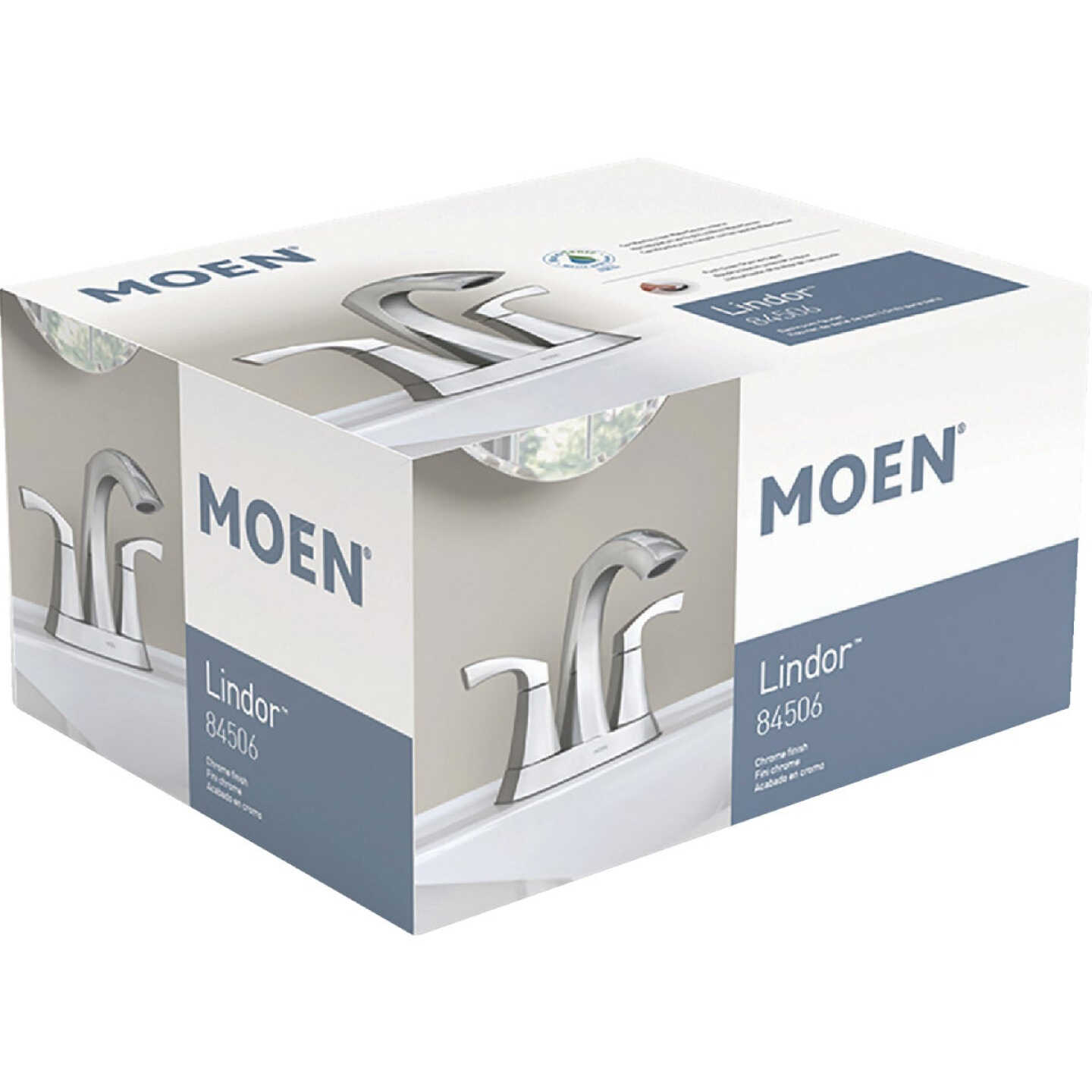 Moen Lindor 2-Handle Lever Centerset Bathroom Faucet, Chrome Image 3