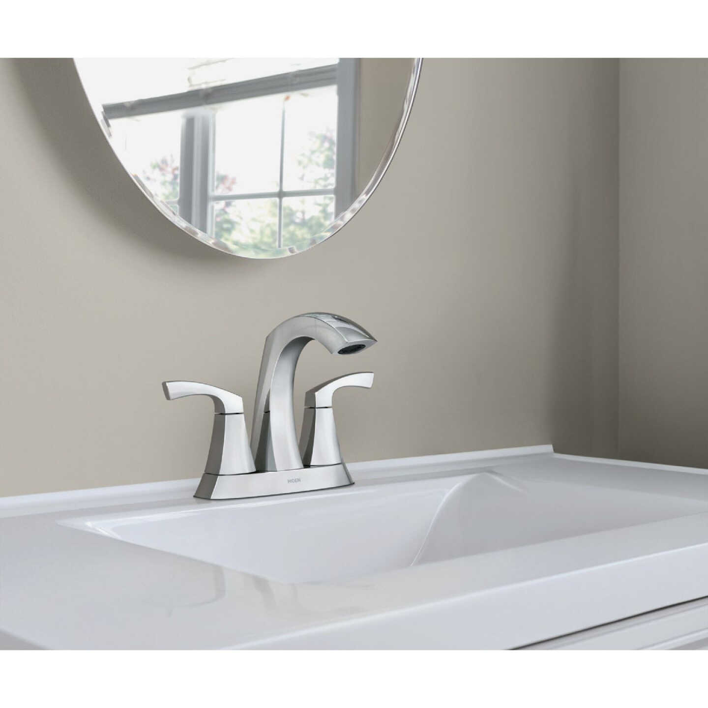 Moen Lindor 2-Handle Lever Centerset Bathroom Faucet, Chrome Image 2