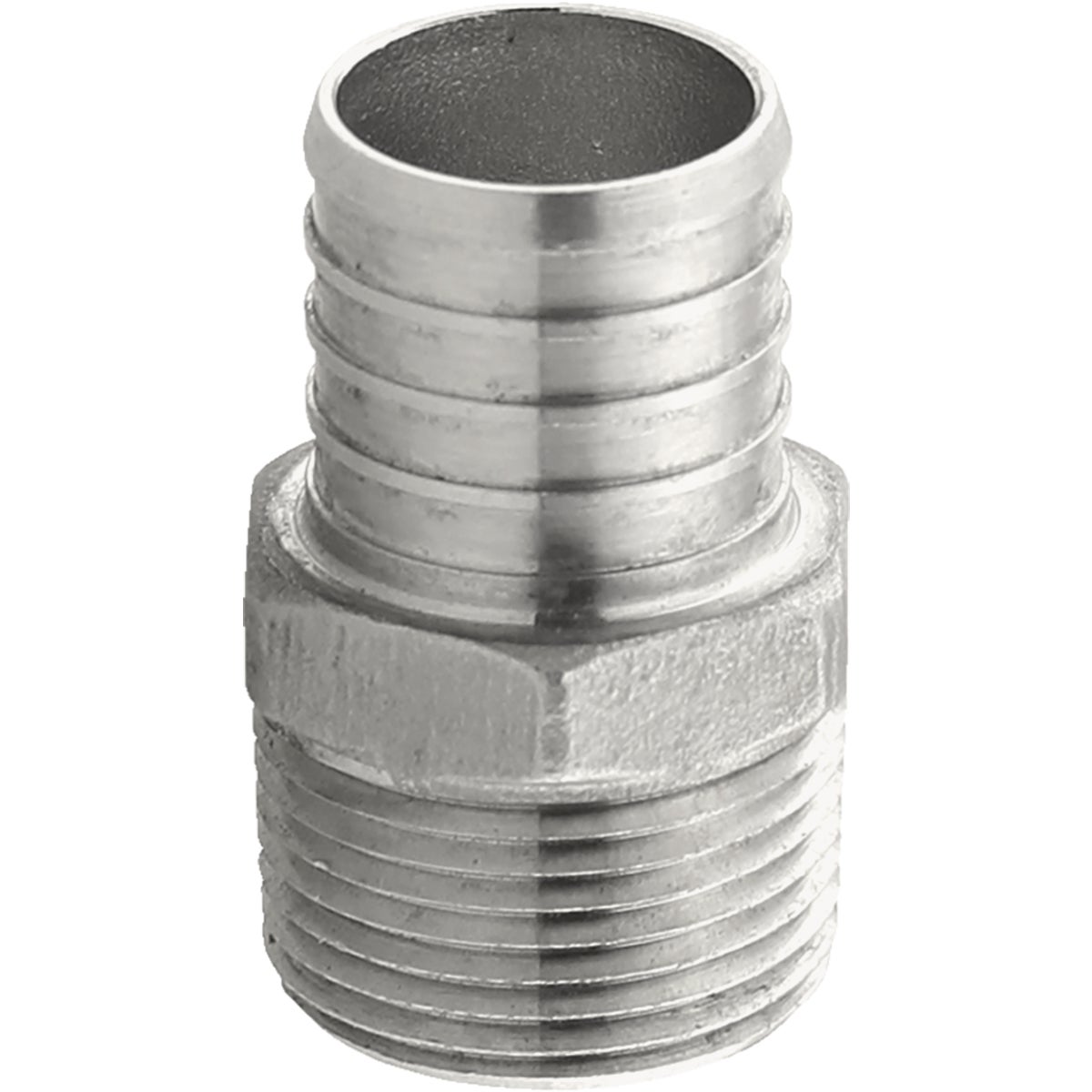 Plumbeez 1 In. x 3/4 In. MPT Stainless Steel PEX Adapter Image 1