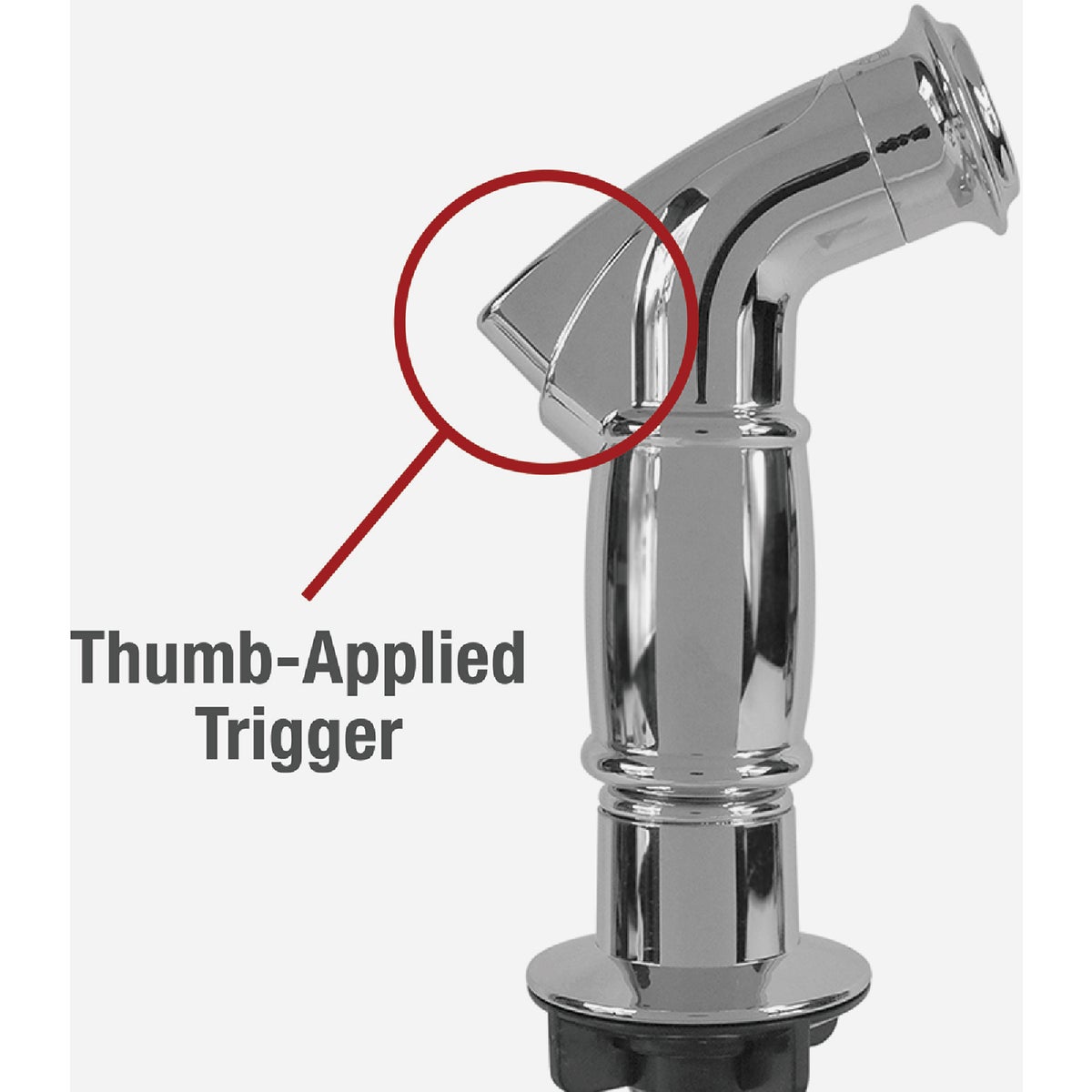 Danco 48 In. Chrome Side Sprayer & Hose Image 3