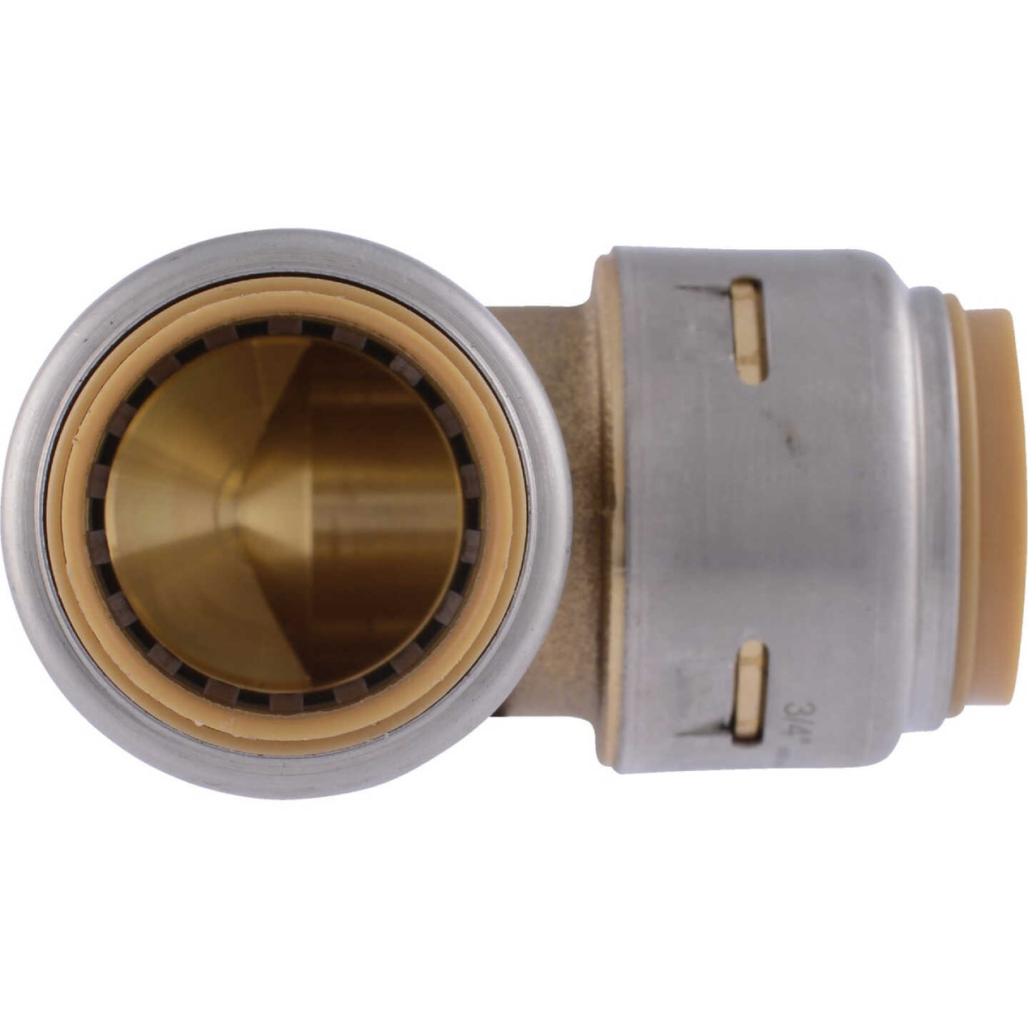 SharkBite 3/4 In. x 3/4 In. 90 Deg. Push-to-Connect Brass Elbow (1/4 Bend) (4-Pack) Image 6