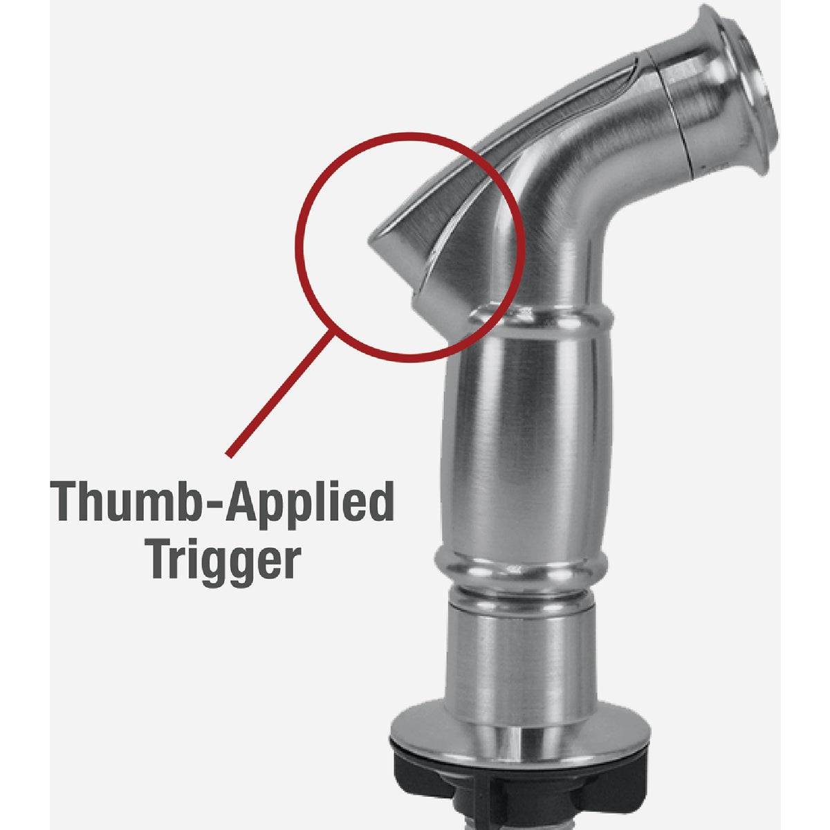 Danco 48 In. Brushed Nickel Side Sprayer & Hose Image 3