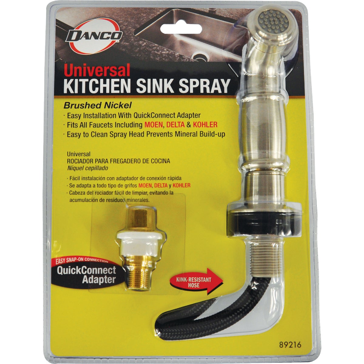 Danco 48 In. Brushed Nickel Side Sprayer & Hose Image 4